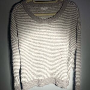 Maurices tan and oatmeal stripped sweater